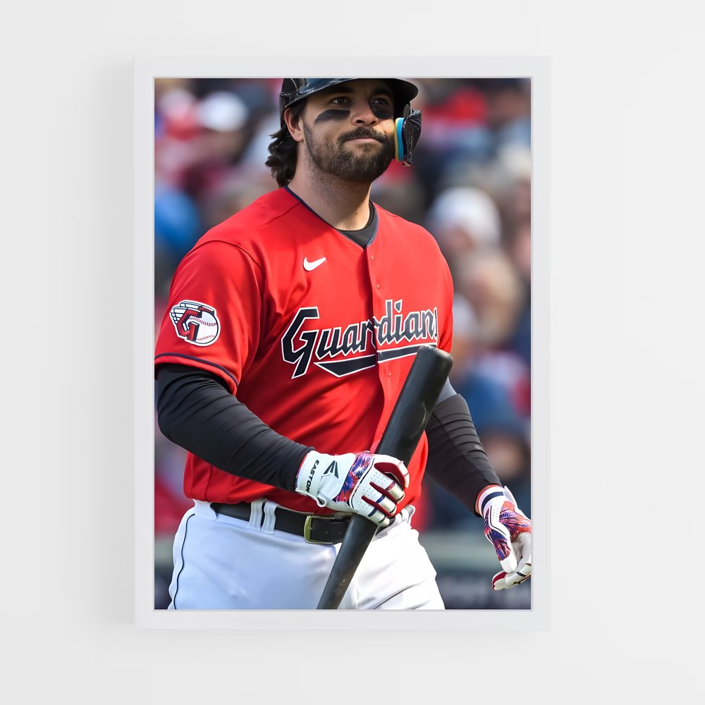 Poster Le Barbu des Guardians – affiche Baseball (vue 3)